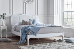 Sienna White Rattan Bed Frame - Bed Frame Only - thumbnail 4