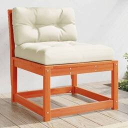 Berkfield Home Garden Sofas with Cushions 2pcs Wax Brown Solid Wood Pine