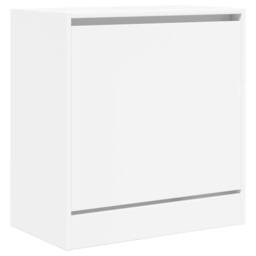 Berkfield Home Shoe Cabinet White 60x34x63.5 cm Engineered Wood - thumbnail 4