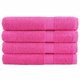 Berkfield Home Premium Sauna Towels SOLUND 4 pcs Pink 80x200 cm 600 gsm - thumbnail 2