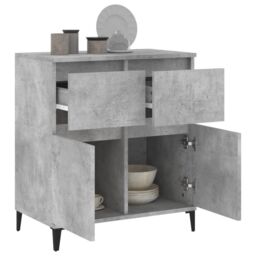 Berkfield Home Sideboard Concrete Grey 60x35x70 cm Engineered Wood - Size: 60 x 35 x 70 cm - thumbnail 5