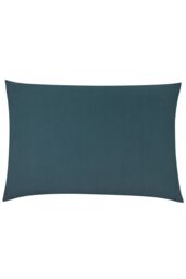 Furn Contra Soft Velvet Contrast Coloured Reverse Cushion in Dark Blue - Size: 40 cm x 60 cm