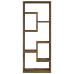 Berkfield Home Wall Shelf Smoked Oak 36x16x90 cm Engineered Wood in Brown - Size: 36 x 16 x 90 cm - thumbnail 3