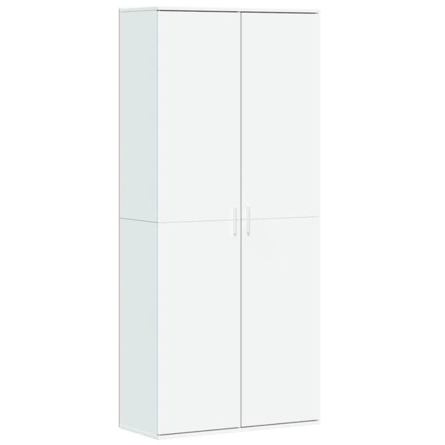 Berkfield Home Highboard White 80x35x180 cm Engineered Wood - Size: 80 x 35 x 180 cm - image 1