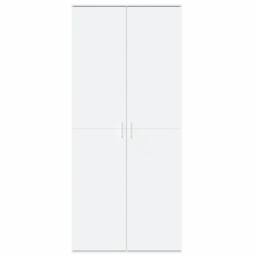 Berkfield Home Highboard White 80x35x180 cm Engineered Wood - Size: 80 x 35 x 180 cm - thumbnail 3