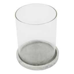 Love Lace Athena Stone Large Hurricane Lantern in White - thumbnail 2