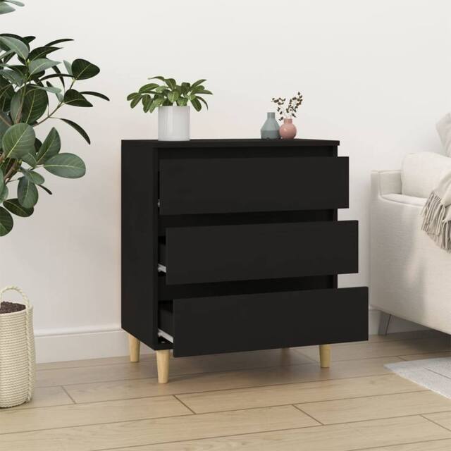 Berkfield Home Sideboard Black 60x35x70 cm Engineered Wood - Size: 60 x 35 x 70 cm - image 1