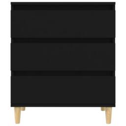Berkfield Home Sideboard Black 60x35x70 cm Engineered Wood - Size: 60 x 35 x 70 cm - thumbnail 6