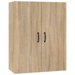 Berkfield Home Hanging Cabinet Sonoma Oak 69, 5x34x90 cm Engineered Wood in Brown - Size: 5 x 34 x 90 cm - thumbnail 2