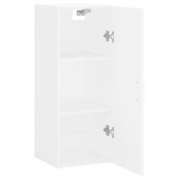 Berkfield Home Wall Mounted Cabinet White 34.5x34x90 cm - thumbnail 6