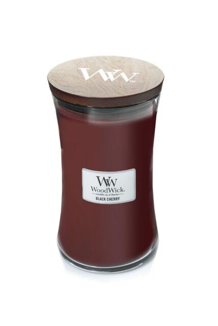 Woodwick Women's Black Cherry Large Candle in Red - image 1