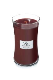 Woodwick Women's Black Cherry Large Candle in Red - thumbnail 2