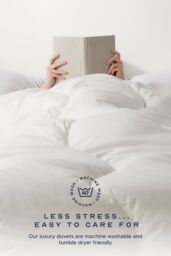 Snuggledown Retreat Indulgent Cotton 13.5 Tog Winter Duvet in White - Size: Super King - thumbnail 6
