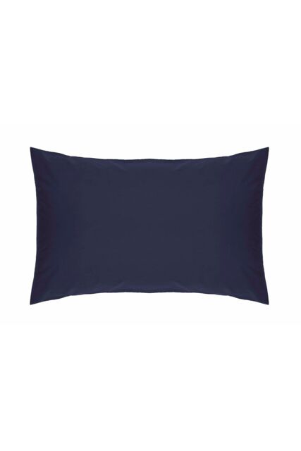Belledorm Easy Care 200 Thread Count Cotton Polyester Percale Housewife Pillowcase in Navy - image 1