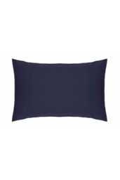 Belledorm Easy Care 200 Thread Count Cotton Polyester Percale Housewife Pillowcase in Navy