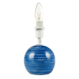 Happy Homewares Blue & White Ceramic Gloss Table Lamp Base with Tiltable Lamp Holder - thumbnail 4