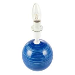 Happy Homewares Blue & White Ceramic Gloss Table Lamp Base with Tiltable Lamp Holder - thumbnail 2
