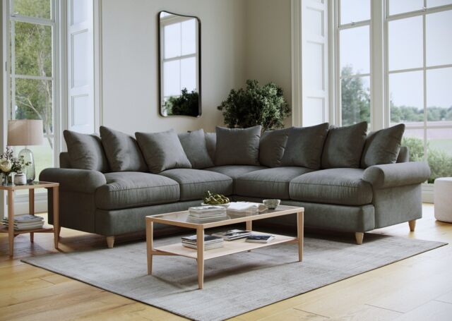 The Great Sofa Company Beatrice 2 Corner 2 Faro Slate in Grey