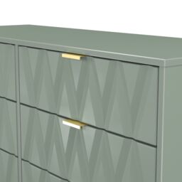 Ready Assembled 2 U Dallas 6 Drawer Wide Chest (Ready Assembled) in Pale Green - thumbnail 5