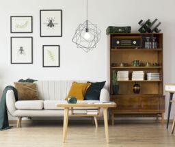 Loops Hanging Ceiling Pendant Light Black Steel Cube Frame 1x E27 Geometric Lamp - thumbnail 3