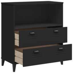 Berkfield Home Bookcase VIKEN Black 80x40x90 cm Engineered Wood - Size: 80 x 40 x 90 cm - thumbnail 5
