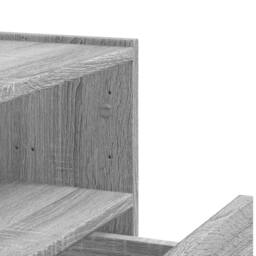 Berkfield Home Decorative Wall-mounted Bedside Cabinet Grey Sonoma 45x30x35 cm - Size: 45 x 30 x 35 cm - thumbnail 9