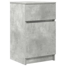 Berkfield Home Bedside Cabinet Concrete Grey 39x35x65 cm Engineered Wood - Size: 39 x 35 x 65 cm - thumbnail 2