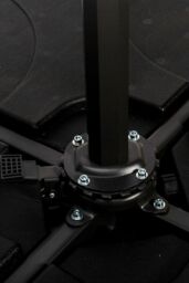 Royalcraft 3m Deluxe Pedal Operated Rotational Cantilever Powder Coated Parasol with Cross Stand in Grey - thumbnail 6