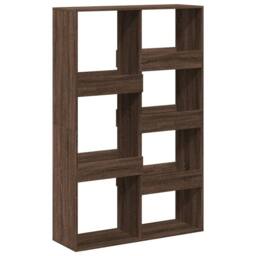 Berkfield Home Bookcase Brown Oak 100x33x155.5 cm Engineered Wood - thumbnail 6