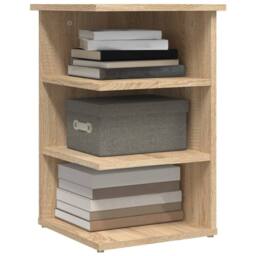 Berkfield Home Side Cabinet Sonoma Oak 35x35x55 cm Engineered Wood in Light Tan - Size: 35 x 35 x 55 cm - thumbnail 4