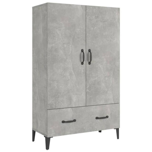 Berkfield Home Highboard Concrete Grey 70x31x115 cm Engineered Wood - Size: 70 x 31 x 115 cm - image 1