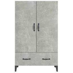 Berkfield Home Highboard Concrete Grey 70x31x115 cm Engineered Wood - Size: 70 x 31 x 115 cm - thumbnail 5