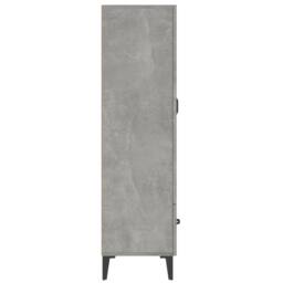 Berkfield Home Highboard Concrete Grey 70x31x115 cm Engineered Wood - Size: 70 x 31 x 115 cm - thumbnail 6