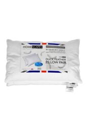 Homescapes White Duck Feather Pillow Pair - thumbnail 2