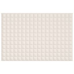 Berkfield Home Weighted Blanket Light Cream 122x183 cm 5 kg Fabric - thumbnail 3