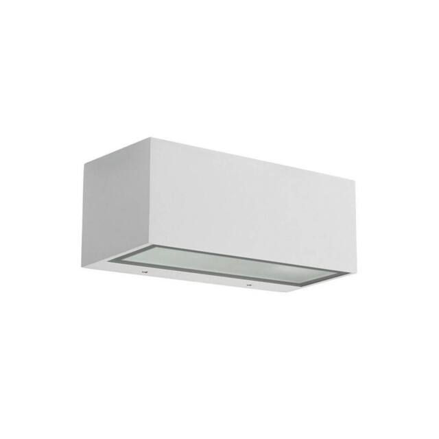 Netlighting Nemesis Aluminium 1 Light Outdoor Wall Light White IP54 E27 - image 1