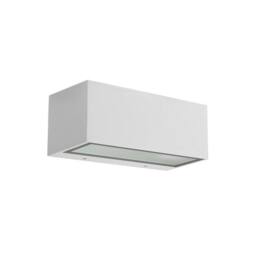 Netlighting Nemesis Aluminium 1 Light Outdoor Wall Light White IP54 E27