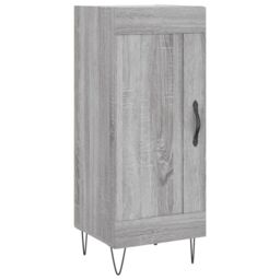 Berkfield Home Sideboard Grey Sonoma 34.5x34x90 cm Engineered Wood - thumbnail 2