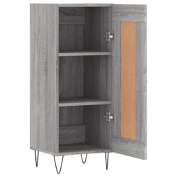 Berkfield Home Sideboard Grey Sonoma 34.5x34x90 cm Engineered Wood - thumbnail 6
