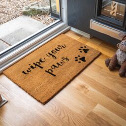Nicola Spring Coir Door Mats - 60 x 40cm - Paws - Set of 2 - Size: 40 cm x 60 cm - thumbnail 5