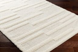 Livabliss Rodos-Modern Beige White Soft Plush Pile Living Bedroom Rug - Size: 200 cm x 275 cm - thumbnail 6
