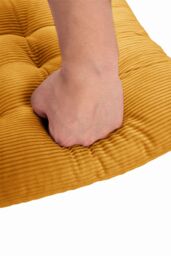 Living and Home Set of 4 Comfortable Square Chair Cushions in Yellow - thumbnail 8