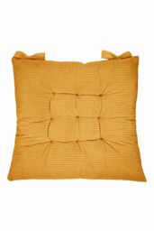 Living and Home Set of 4 Comfortable Square Chair Cushions in Yellow - thumbnail 5
