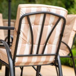 Hectare 6 Seater Dining Set with Reversible Cushions & Parasol in Beige - thumbnail 4