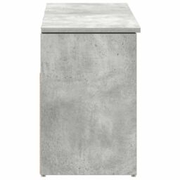 Berkfield Home Shoe Bench Concrete Grey 102x30.5x45 cm Engineered Wood - thumbnail 5
