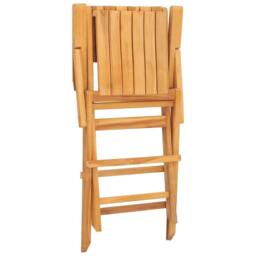Berkfield Home Folding Garden Chairs 6 pcs 55x61x90 cm Solid Wood Teak in Brown - Size: 55 x 61 x 90 cm - thumbnail 1