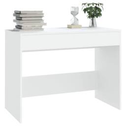 Berkfield Home Sturdy Desk White 101x50x76.5 cm Engineered Wood - thumbnail 4