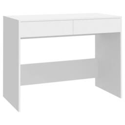 Berkfield Home Sturdy Desk White 101x50x76.5 cm Engineered Wood - thumbnail 3
