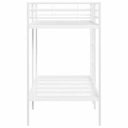 Berkfield Home Bunk Bed without Mattress White 90x190 cm Single Steel - thumbnail 6