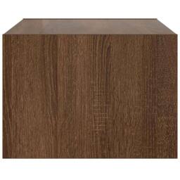 Berkfield Home TV Cabinet with LED Lights Brown Oak 75x35.5x25 cm - thumbnail 8